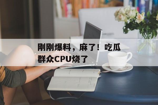 刚刚爆料，麻了！吃瓜群众CPU烧了